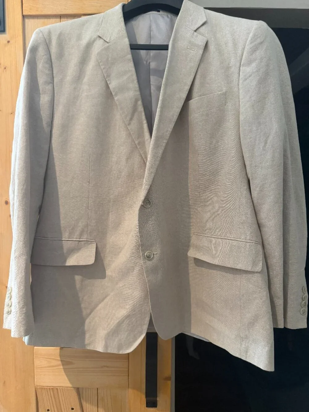 Mens Stafford size XL Tan 2 Button Blazer Classic Fit